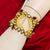 Gold Plated Kundan Openable Bracelet (Design 64) - PAAIE