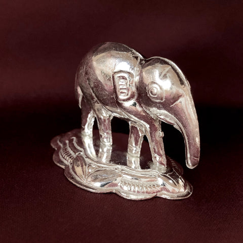 925 Abhishekam Elephant Silver Idol (Design 17) - PAAIE