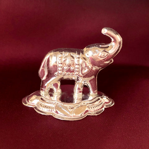 925 Abhishekam Elephant Silver Idol (Design 16) - PAAIE