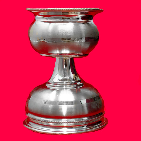 925 Silver Akhand Jyoti Diya (Design 25) - PAAIE