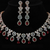 Rose Gold American Diamond Necklace Set (D1)
