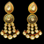 Gold Plated Kundan Premium Earrings