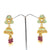 Deep Red Kundan Exotic Bead Necklace Set - PAAIE
