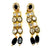 Jadau Kundan with Night Black Beads Necklace Set (D40) - PAAIE