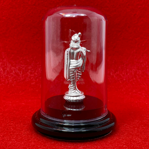 999 Pure Silver Circular Krishna Idol - PAAIE