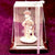 999 Pure Silver Square Krishna Idol on a Flower - PAAIE