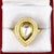 Teardrop American Diamond Kundan Adjustable Ring - PAAIE