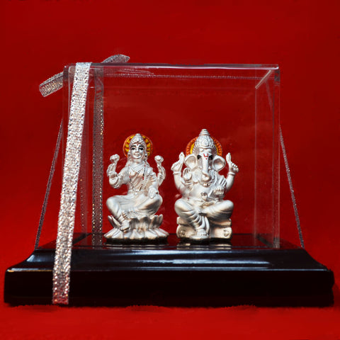 999 Pure Silver Lakshmi Ganesha (Design 4) - PAAIE