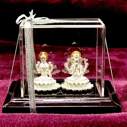 999 Pure Silver Lakshmi Ganesha Idol - PAAIE
