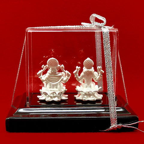 999 Pure Silver Lakshmi Ganesha Idol - PAAIE