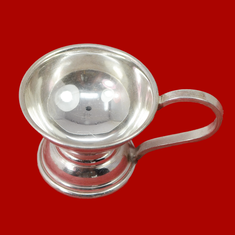 925 Silver Round Handle Diya (Design 14) - PAAIE