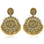 Large Circular Oxidized in Gold Tone - PAAIE
