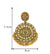 Large Circular Oxidized in Gold Tone - PAAIE