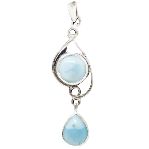 925 Larimar Sterling Silver Pendant - PAAIE