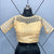 Golden Color Designer Silk Net Blouse For Casual Party Wear (Design 303) - PAAIE