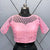 Pretty Pink Color Designer Silk Net Blouse For Casual Party Wear (Design 306) - PAAIE