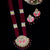 Designer Gold Plated Royal Kundan & Pink Long Necklace (D526)