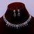 Designer Semi-Precious Multi Color American Diamond & Necklace with Earrings (D497)
