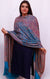 Fashionable Women's Blue Shawl With Embroidery Work For Casual, Party Wear (D15)