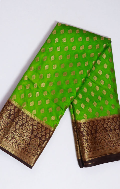 Designer Green Color Soft Silk Saree For Casual & Party Wear (D603)
