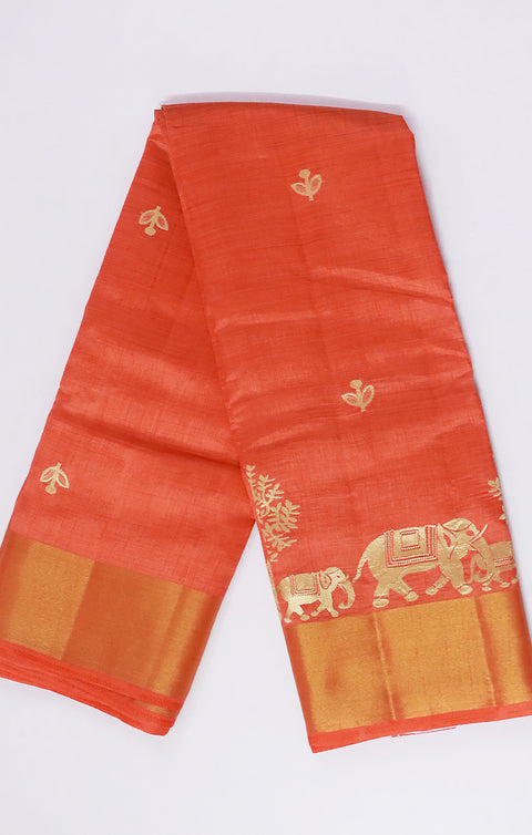 Designer Red Color Soft Silk Saree For Casual & Party Wear (D589)