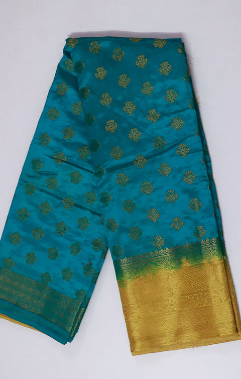 Designer Teal Green Color Soft Silk Saree For Casual & Party Wear (D605)