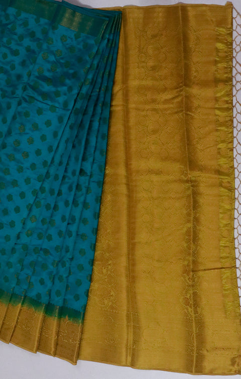 Designer Teal Green Color Soft Silk Saree For Casual & Party Wear (D605)