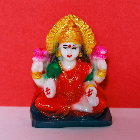 Marble Crystal Studded Lord Ganesha & Laxmi Chowki With Peacock And Kalash (D2)