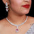 Designer Semi-Precious American Diamond & Ruby Necklace with Earrings (D483)