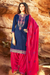 Silk Cotton Suit With Patiala Salwar and Fancy Dupatta (107)