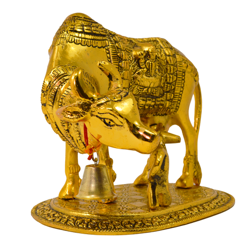 Golden Kamdhenu Cow and Calf - PAAIE