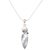 925 Dendritic Opal and Onyx Stone Sterling Silver Pendant - PAAIE