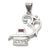 925 OM Pendant with Shiva ling Matte Silver Pendant (Design 42) - PAAIE