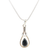 925 Onyx Teardrop Sterling Silver Pendant - PAAIE