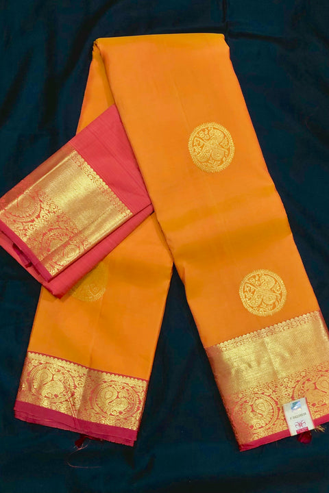 Silk Mark Certified Designer Pure Kanjivaram Silk Saree (D13) - PAAIE