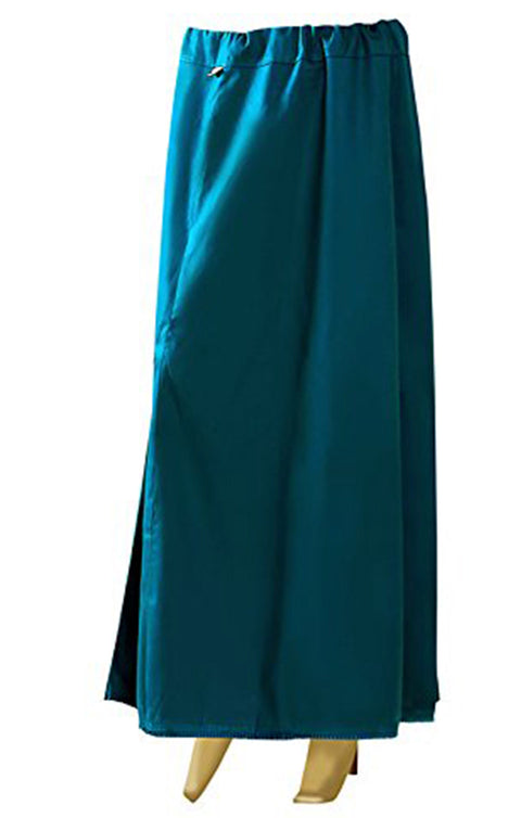 Readymade Petticoat in Light Peacock Blue Color for Saree (Cotton)