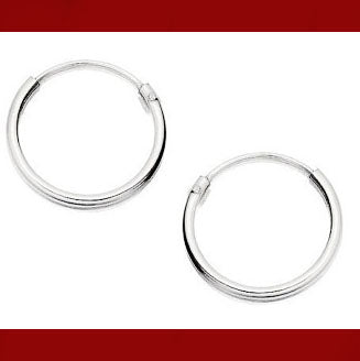925 Sterling Silver 2.75CM Hoop Earring (Design 12) - PAAIE