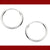925 Sterling Silver 2.75CM Hoop Earring (Design 12) - PAAIE