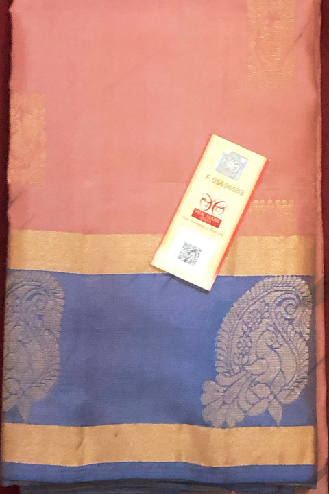 Silk Mark Certified Designer Pure Bangalori Silk Saree (D 26) - PAAIE