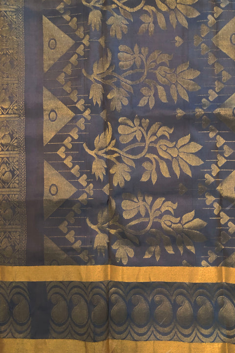 Silk Mark Certified Designer Pure Bangalori Silk Saree (D 26) - PAAIE