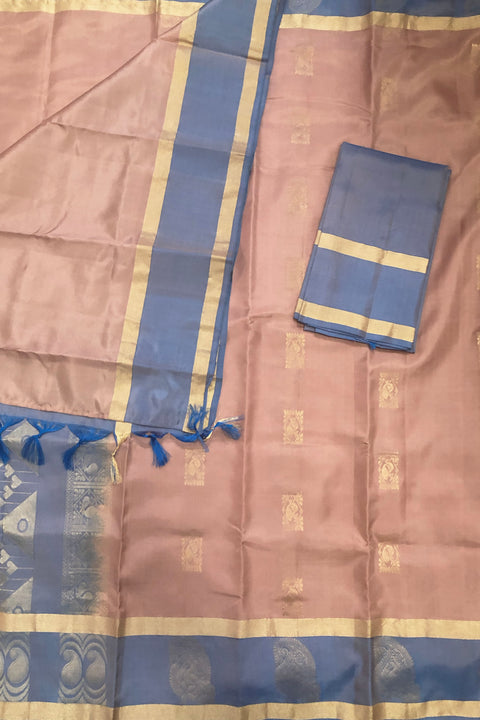 Silk Mark Certified Designer Pure Bangalori Silk Saree (D 26) - PAAIE