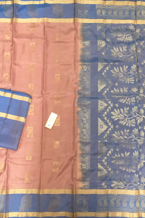Silk Mark Certified Designer Pure Bangalori Silk Saree (D 26) - PAAIE