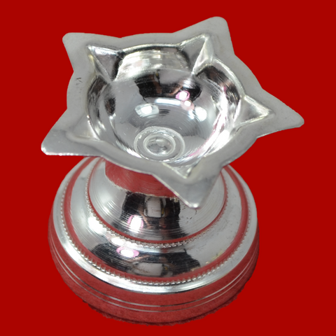 925 Silver Panchmukhi Diya (Design 12) - PAAIE