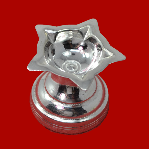 925 Silver Panchmukhi Diya (Design 12)