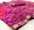 Designer Chiffon Bandhej Purple Pink With Gotta Patti Saree - PAAIE