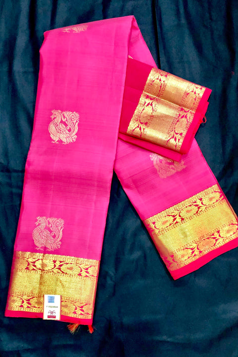 Silk Mark Certified Designer Pure Kanjivaram Silk Saree (D15) - PAAIE