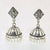 Small Stud designer Jhumki with White Beads - PAAIE