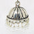 Small Stud designer Jhumki with White Beads - PAAIE