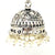 Designer Floral Studs Jhumka in White - PAAIE