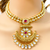 Ruby Gold Plated Designer Kundan Necklace Set - PAAIE